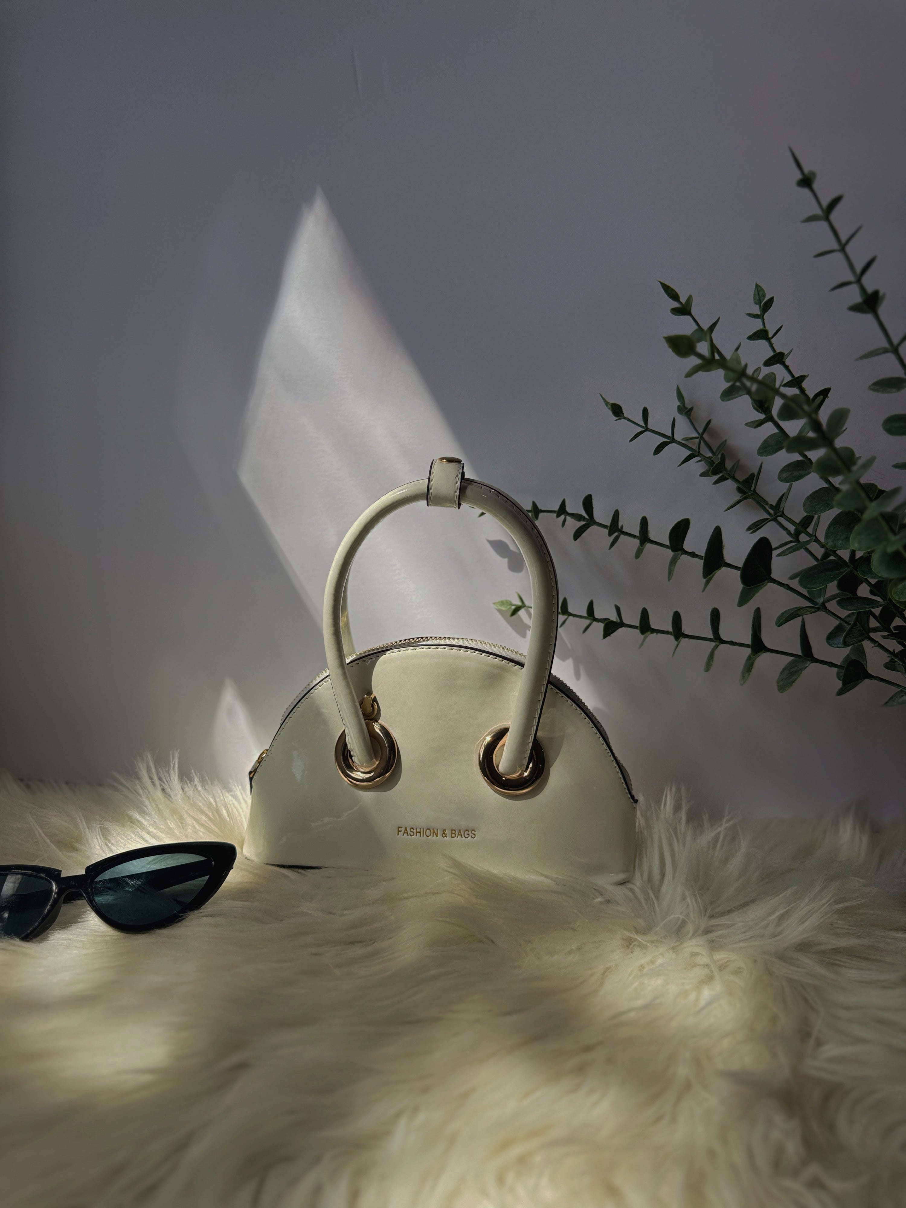 Stella Patent Shell Satchel Handbag