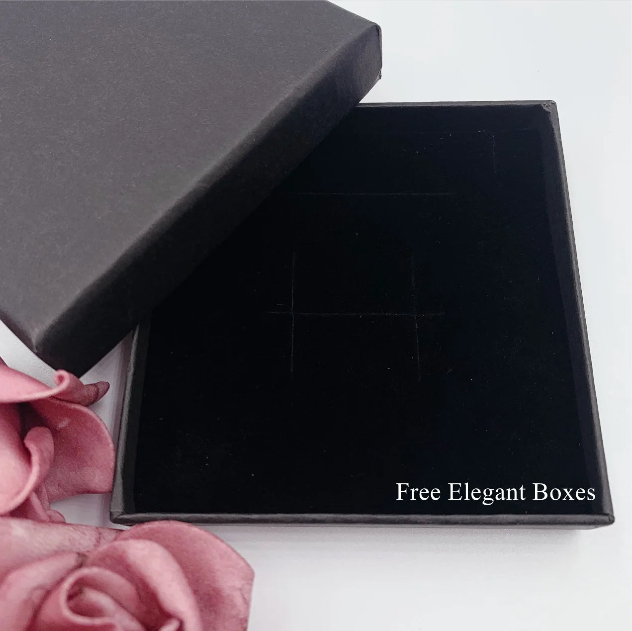 Rotaring Rose Box with Custom Double Heart Engraved Name
