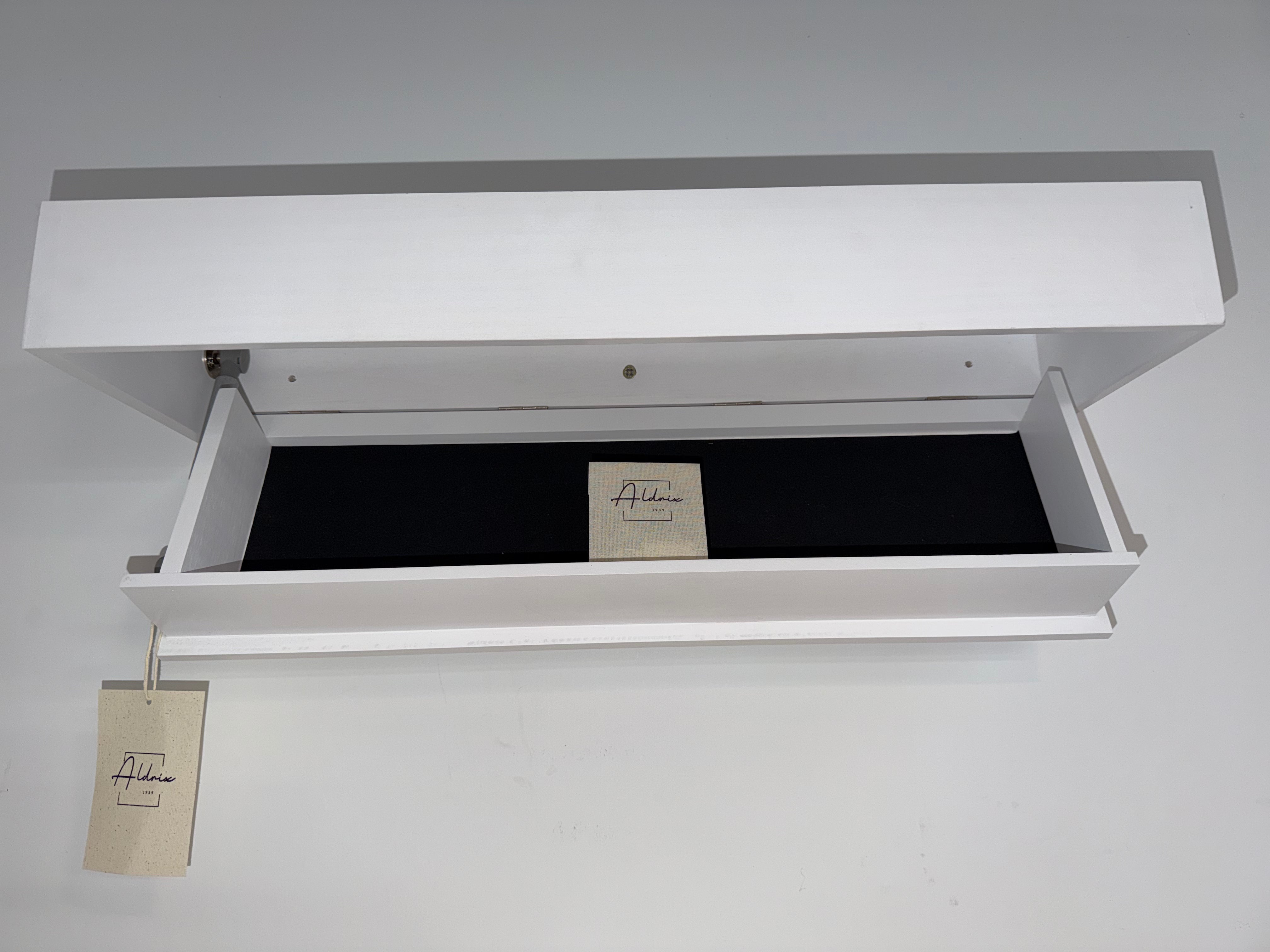 Aldrix Biometric Hidden Compartment Shelf / Fingerprint & Keycard Secure Storage