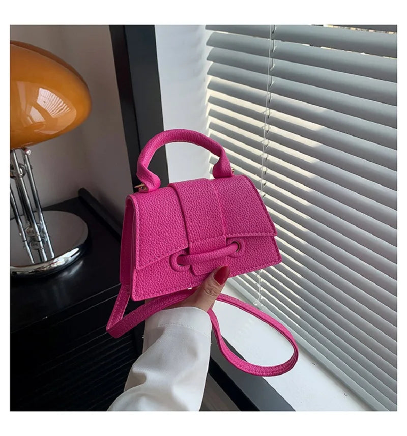 Ladies Mini Crossbody Bag Trend Designer Bag For Women Phone Purse PU Leather Handbag Autumn Winter Messenger Bag Black 2023 New