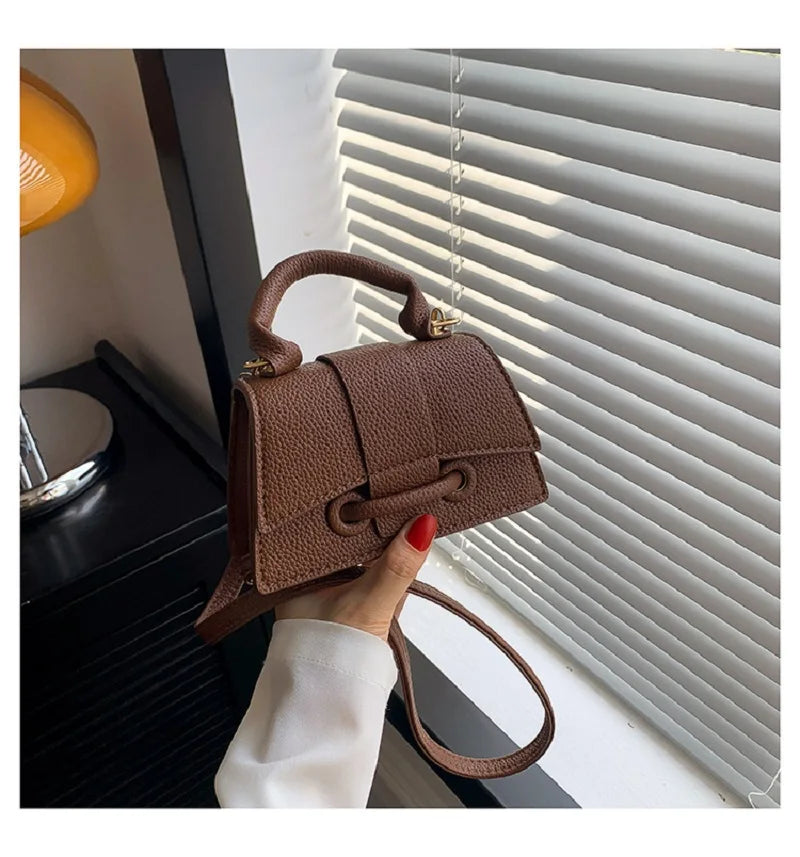 Ladies Mini Crossbody Bag Trend Designer Bag For Women Phone Purse PU Leather Handbag Autumn Winter Messenger Bag Black 2023 New