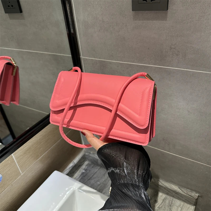 Katy's Solid PU Underarm Bag 2025