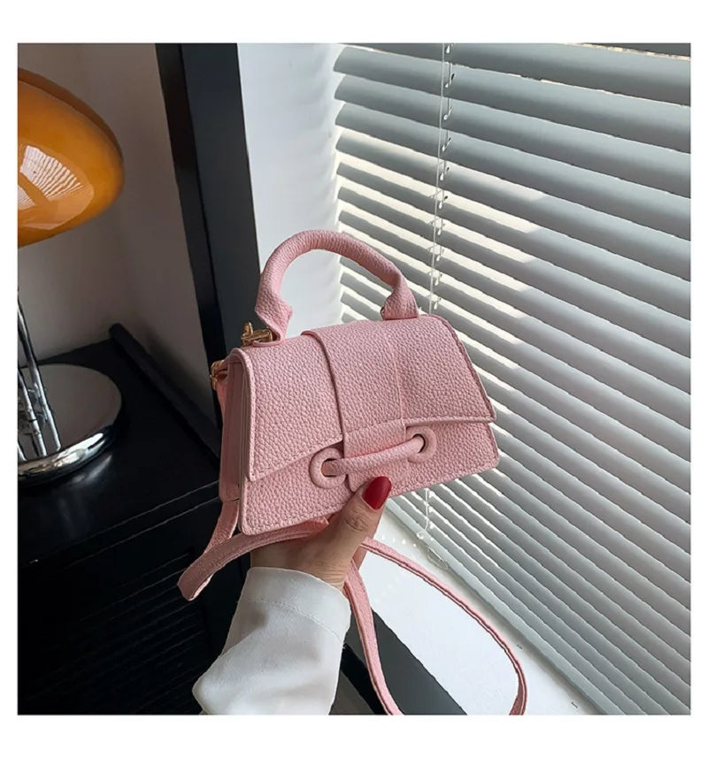 Ladies Mini Crossbody Bag Trend Designer Bag For Women Phone Purse PU Leather Handbag Autumn Winter Messenger Bag Black 2023 New