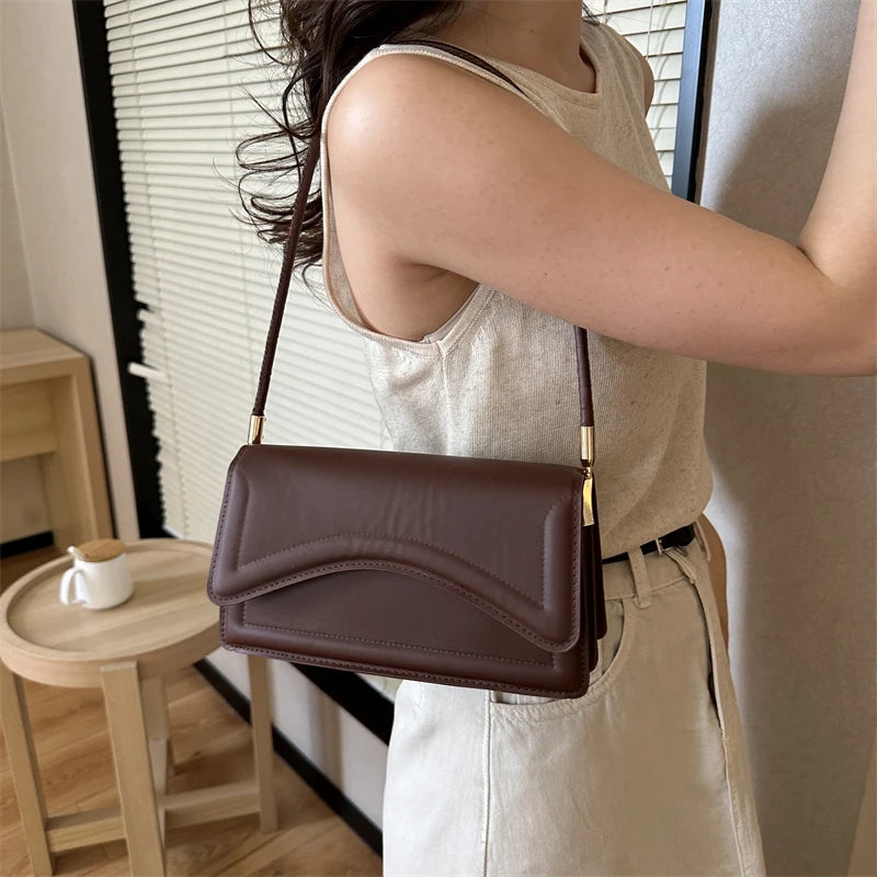 Katy's Solid PU Underarm Bag 2025