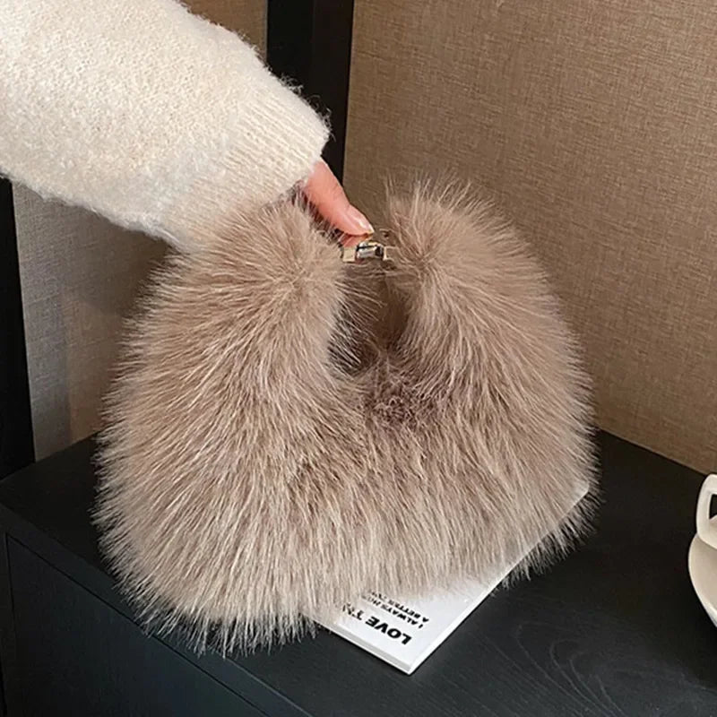 Winter Fashion Fur Women's Hand bag