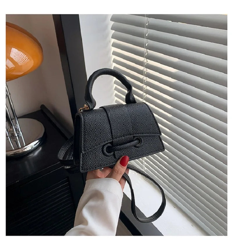 Ladies Mini Crossbody Bag Trend Designer Bag For Women Phone Purse PU Leather Handbag Autumn Winter Messenger Bag Black 2023 New