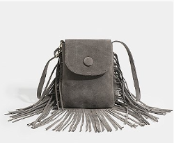 Lila Fringe Elegance Crossbody