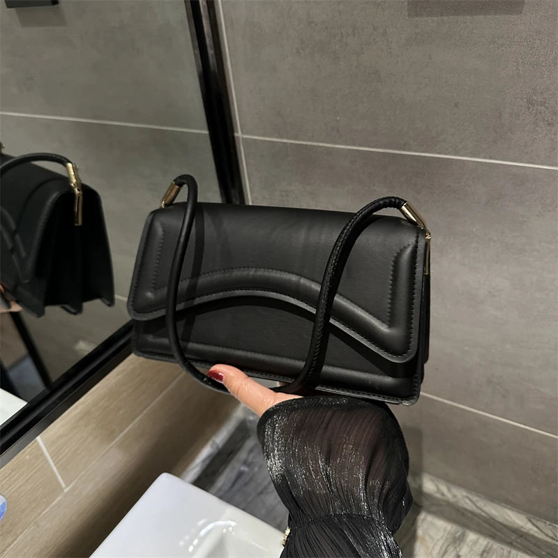 Katy's Solid PU Underarm Bag 2025