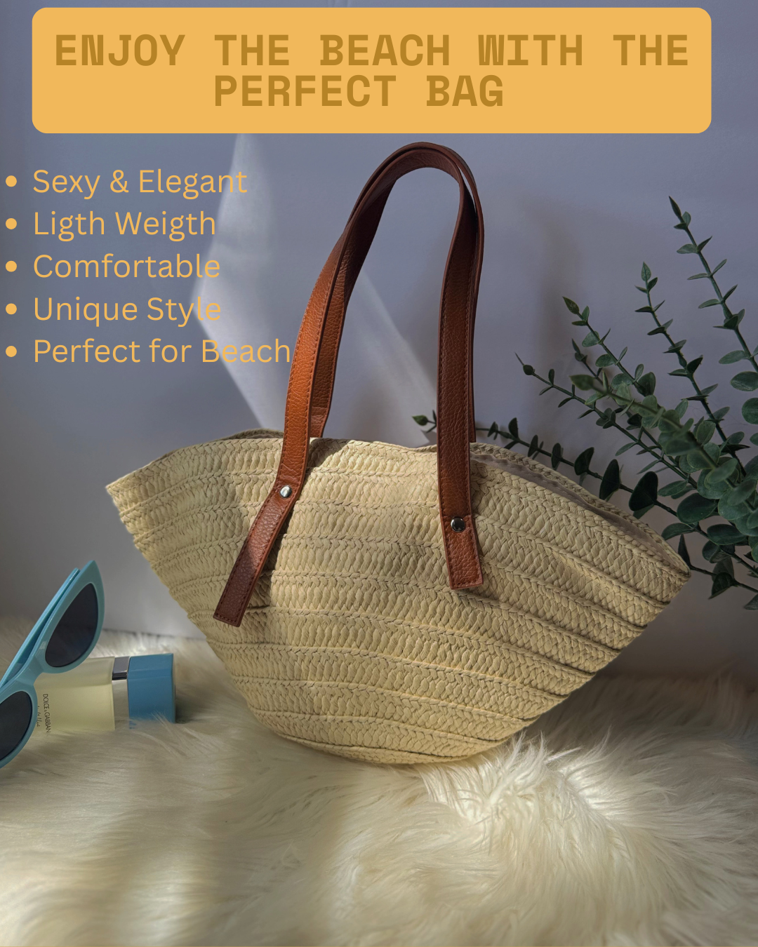 Aldrix Straw Summer Bag