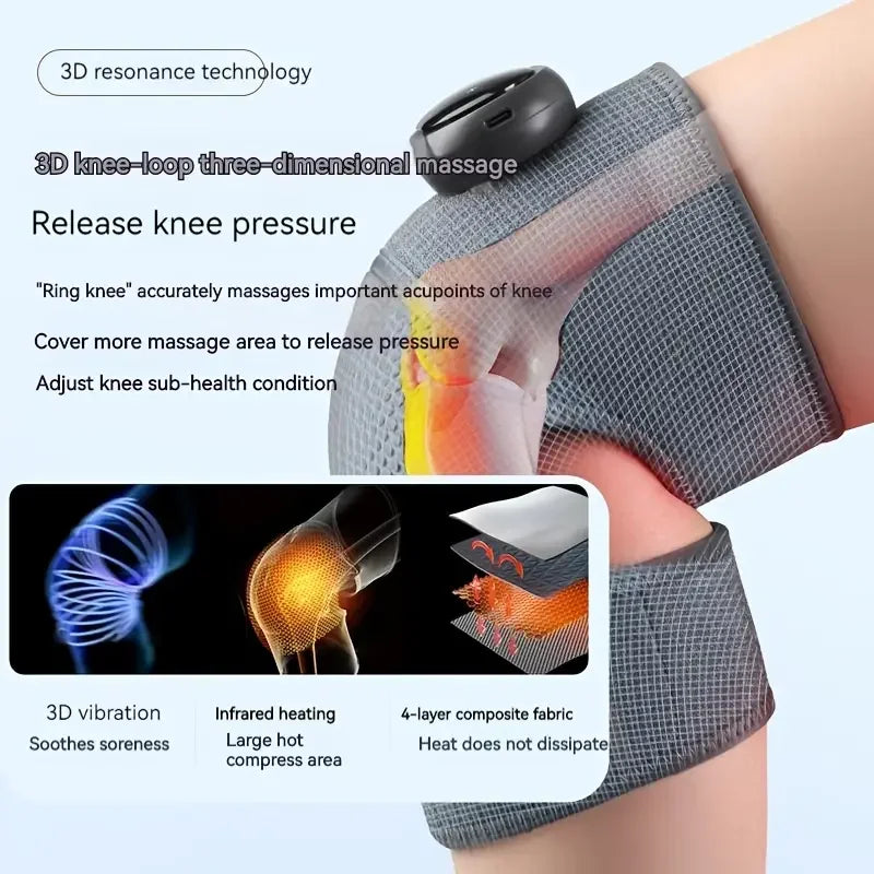 3-in-1 Heated Knee & Shoulder Brace with Vibration